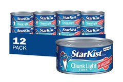 Chunk Light Tuna in Oil, 12 Oz, Pack of 12