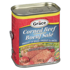 4-Pack Grace Corned Beef, Low Sodium