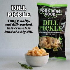 Dill Pickle Pork Rinds (Chicharrones) (4 Pack) Keto Snacks