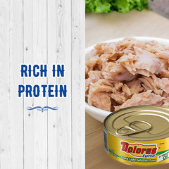Dolores Yellowfin Tuna Chunk in Vegetable Oil, 5 Oz, Pack of 24 Cans