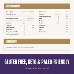 Genova Premium Yellowfin Tuna in Olive Oil, 5 Ounce Cans, 8-Pack – Nutrient R…