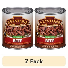 2 Pack All Natural Beef Fully Cooked No Preservatives Ready to Eat Canned Meat
