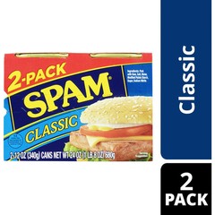 SPAM Classic Canned Meats, 12 oz Aluminum Can (2 Pack) Free and Fast Shipping US