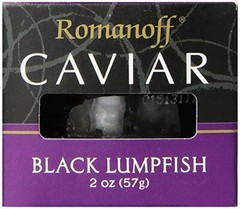 Romanoff Caviar Black Lumpfish, 2 Ounce