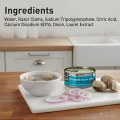 COLES CANNED AND CHOPPED CLAMS – Harvested in Crystal Clear Water, Gluten Fre…