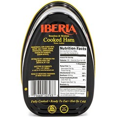 Iberia Boneless Skinless Cooked Ham 1 Pound Fully Cooked Ready to Eat