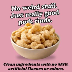 Himalayan Pink Salt & Vinegar Pork Rinds 7 OZ FAMILY SIZE (Chicharrones – Ket…