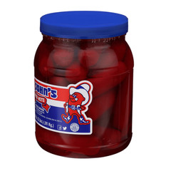 2 Pack Big John’s Pickled Sausage Red Hots, Ready To Eat, 32oz Jar, Snacks Food