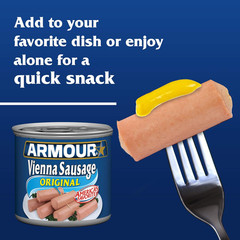 Armour Star Vienna Sausage, Original Flavor, Canned Sausage, 4.6 Oz (Pack of 6)