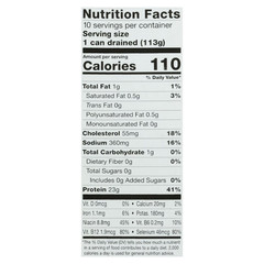 Pack of 10,Bumble Bee Chunk Light Tuna in Water, 5 oz cans.
