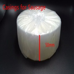9 Pcs Food Grade Casings for Sausage Salami Length 50cm Wide 50mm Shell Inedible