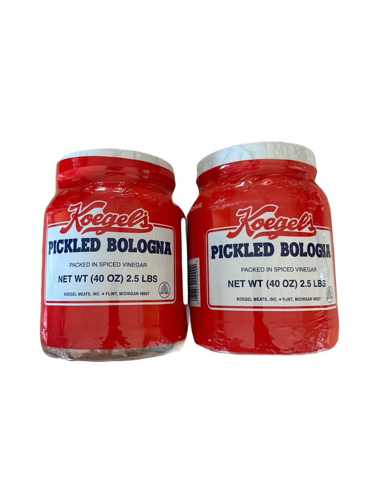 2 Pack Koegel’s pickled bologna 40 Oz Jar Gluten Free Low Carb Keto Friendly