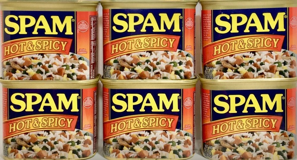 Spam Hot & Spicy Luncheon Meat 12 oz ( Pack of 6 )