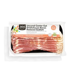 Gourmet Uncured Center Cut Bacon – 12oz, 37% Less Sodium, Keto-Friendly
