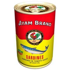 425g Ayam Brand Sardines Fish in Tomato Sauce Free Shipping