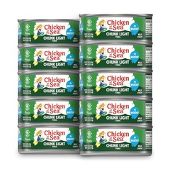 Chicken Of The Sea Chunk Light Tuna In Water, 5 Ounce Cans (Pack Of 10