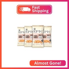 EPIC Pink Himalayan Salt Pork Rinds, Keto Consumer Friendly, 4Ct Box 2.5oz bags
