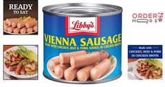 Convenient Vienna Sausage in Chicken Broth, 24 Cans – 10g Protein, Low Carb