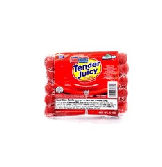 PUREFOODS TENDER JUICY HOTDOGS REGULAR 12 OZ X 3 PACKS