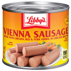 Libby’s Vienna Sausage 4.6oz can 18 Pack Case x1