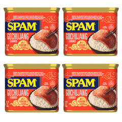 Hormel SPAM GOCHUJANG KOREAN FLAVORED 4-Pack 12 OZ Can {Fermented Spicy Chili}🌶