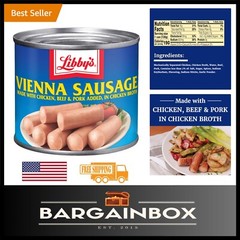 Ready-to-Eat Vienna Sausage Pack – 24 Cans in Chicken Broth for Snacking