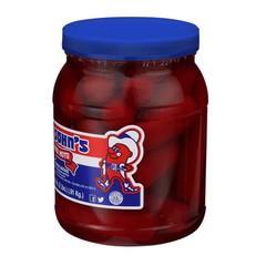Big John’s Ready To Eat Red Hots Pickled Sausage 32oz Jar Protein 10g Delicious