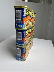 6 Cans of SPAM 25% Less Sodium – 12 oz Cans, Canned Luncheon Meat, Lower Salt
