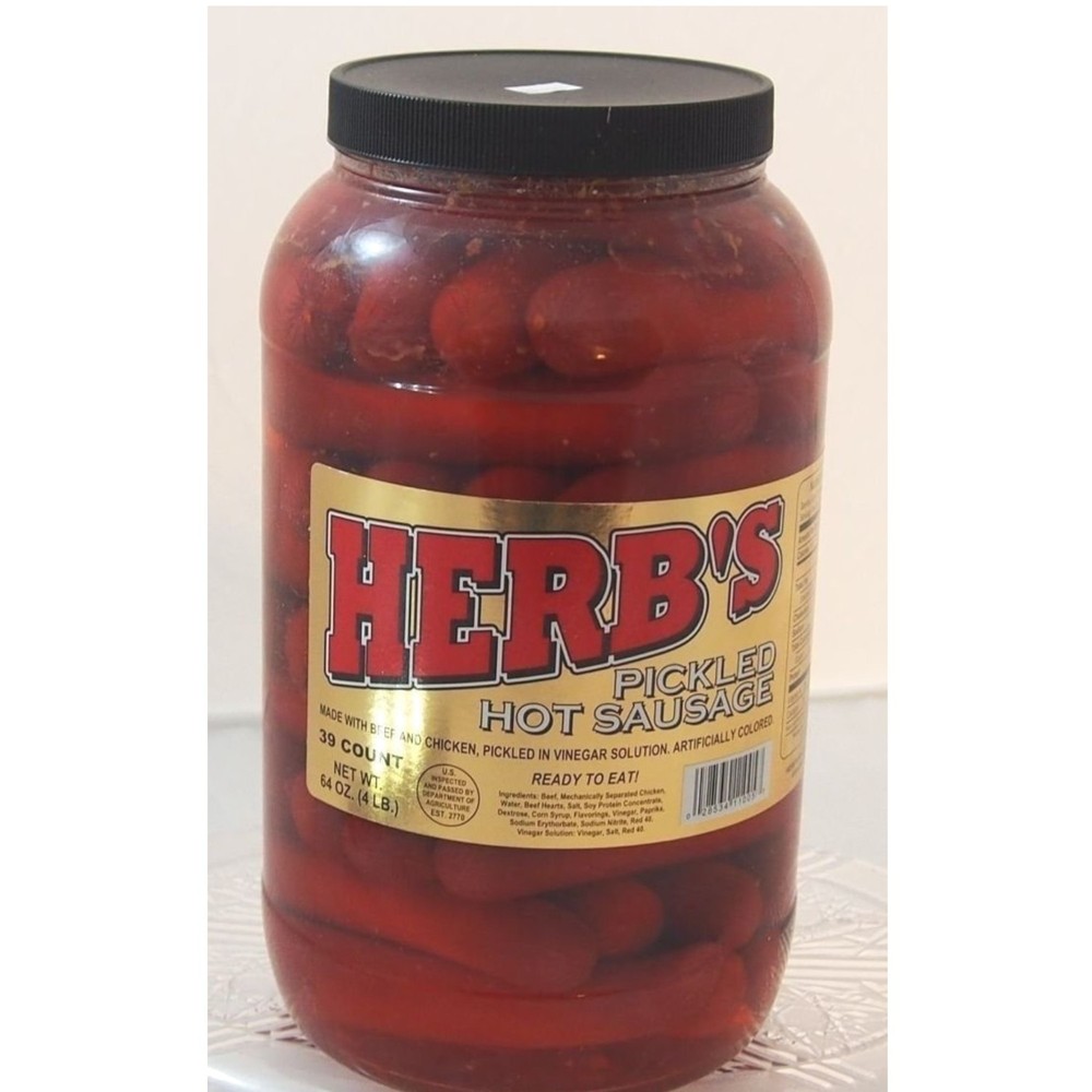Tangy Spicy Pickled Sausages 39ct – Beef & Chicken