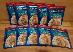 10 CT: STARKIST WILD CAUGHT Light Tuna in Sunflower Oil DHA EPA-OMEGA-3 6.4oz