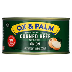 Ox & Palm corned Beef onion Flavored 11.5 oz can……