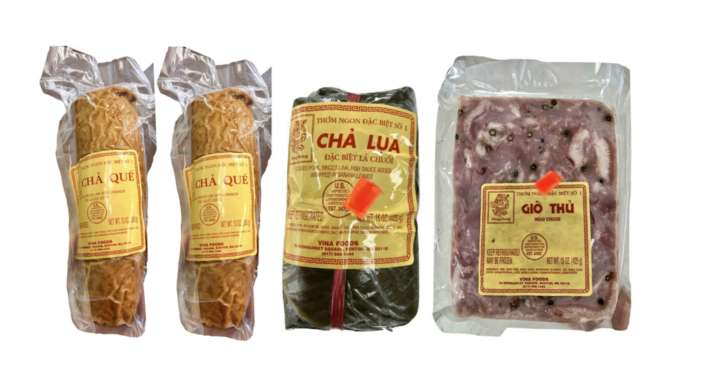 Cooked Pork Rolls (1 Cha Lua, 1 Gio Thu & 2 Cha Que) សាច់ប៉ាតេ