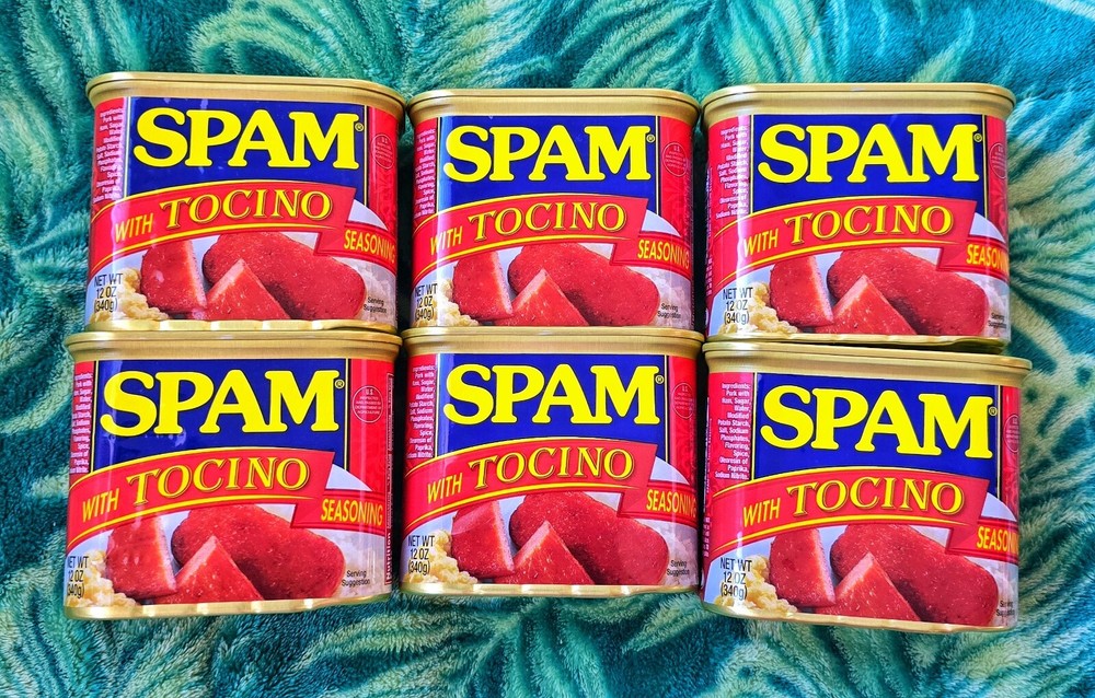 NEW – LIMITED FLAVOR – SPAM – TOCINO – Pack of 6 – Expiration Date: June 2027