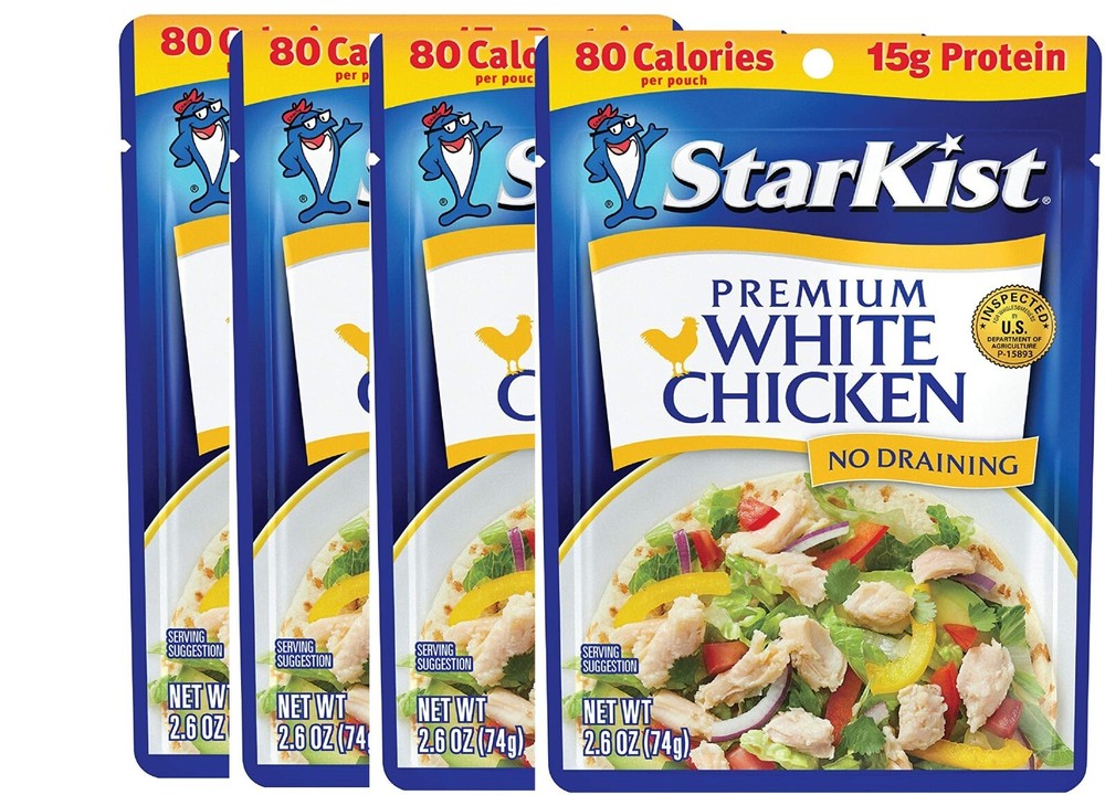 StarKist Premium White Chicken – 2.6 oz Pouch ( Pack of 4 )