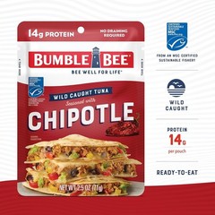 Chipotle Seasoned Tuna, 2.5 oz Pouch – Ready to Eat