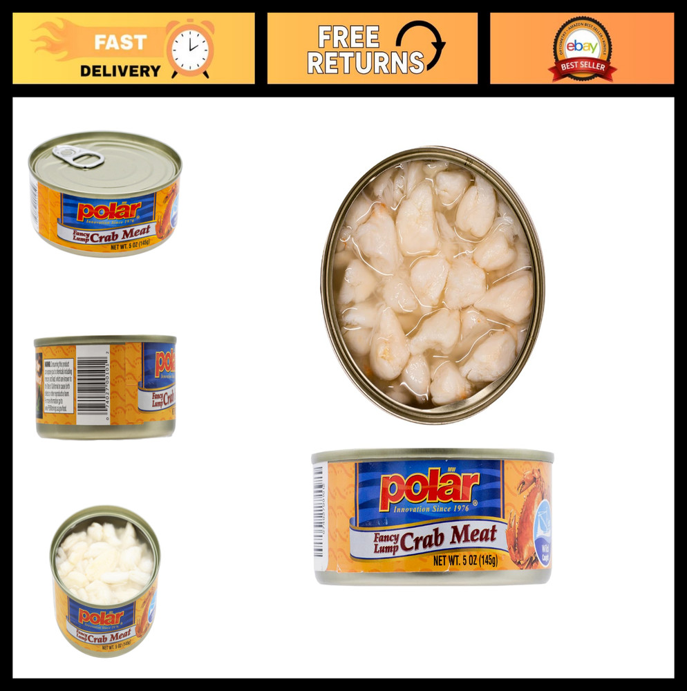 Fancy Lump Crab Meat 5 oz – Pack of 12 | Premium Seafood, Fresh & Delicious