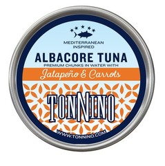 Tonnino Tuna Albacore with Jalape√±o and Carrot 4.94 oz (Pack of 12)