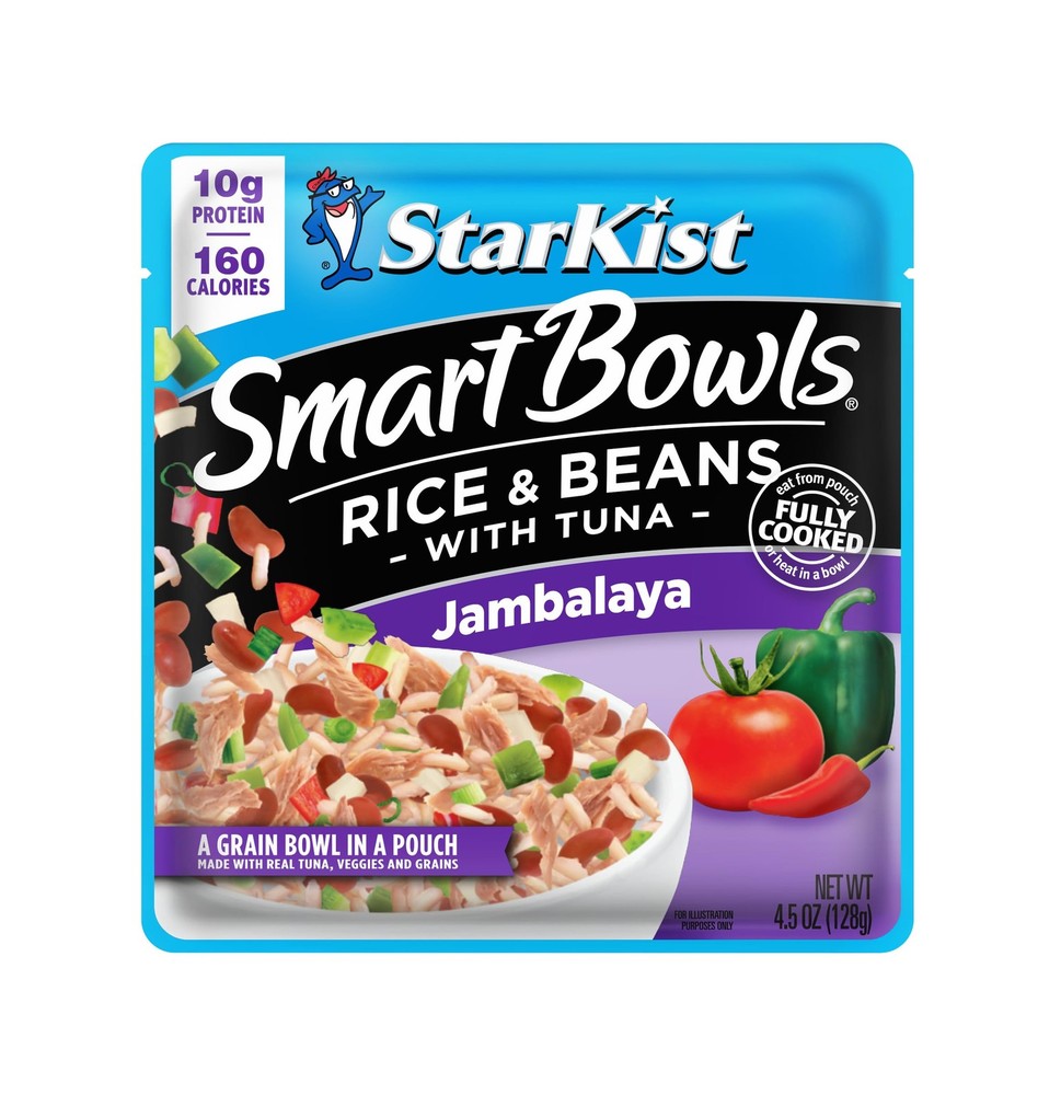 Tuna Rice and Beans Jambalaya Bowl – 4.5 oz Pouch for Quick Meals