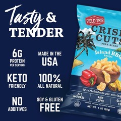 Gluten Free Pork Rinds, Paleo and Keto Friendly Airy Puffs, Crunchy High Prot…