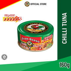 x10 Ayam Brand Fire Hot Chilli Tuna 160g Level5 Spicy Canned Tuna HALAL Malaysia