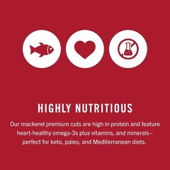Mackerel in Olive Oil, 4.05 Ounce Can Pack of 1, Packaging May Vary, Skinless…