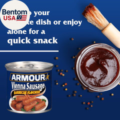 Star Vienna Sausage, Barbecue Flavored, Canned Sausage, 4.6 Oz (Pack of 6)