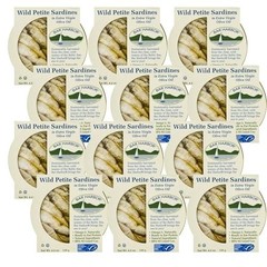 Wild Caught Petite Sardines in Extra Virgin Olive Oil, 4.2 oz – Hand-Packed, 12
