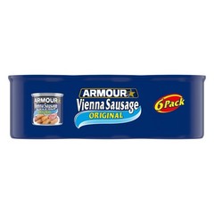 Vienna Sausage Original Flavor Canned Meat Gluten Free Ready to Eat 6 Cans New
