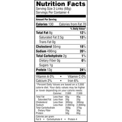 Jimmy Dean, Fully Cooked Turkey Sausage Links, 12 count