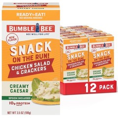 Bumble Bee Snack On The Run Protein Snack Pack Creamy Caesar Chicken Salad w…