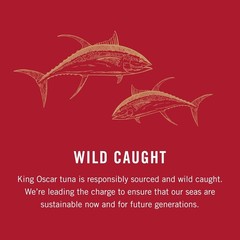 King Oscar Yellowfin Tuna in Extra Virgin Olive Oil, 5 Ounce Cans (Pack of 6), W