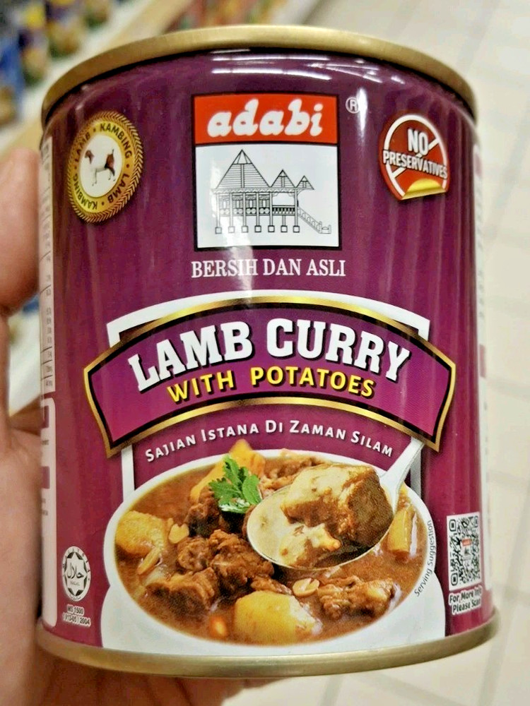6 x Adabi Ready to Eat Lamb Curry 280g – Halal Malaysian Curry with Potatoes