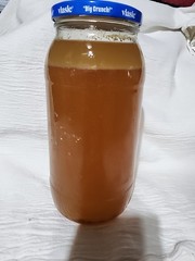 Home Canned 80 FL Oz Farm Raised Rabbit Broth (For Pet Consumption)