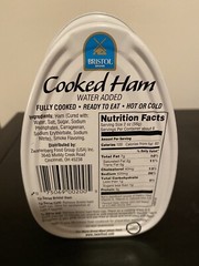 Bristol Cooked Ham Canned 16oz Fully Cooked 1lb Can Ready To Eat Fast Ship